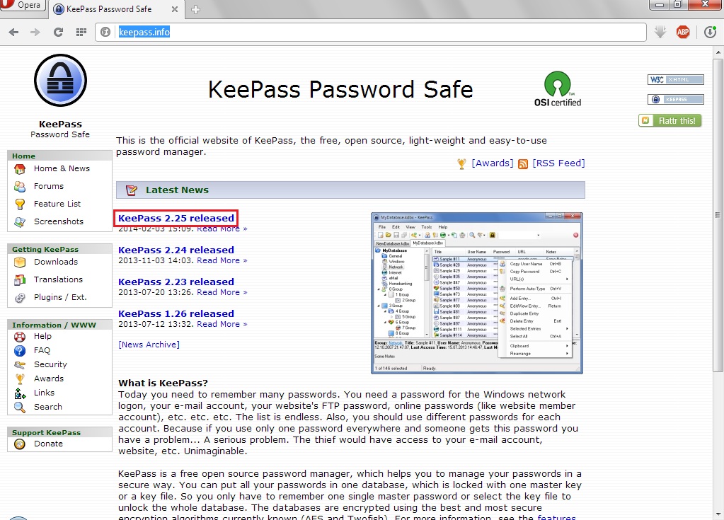 Менеджер паролей KeePass 67